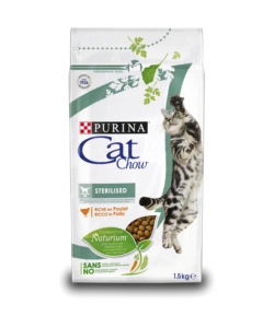 CROCCHETTE PER GATTO ADULTO STERILIZZATO "CAT CHOW"  AL POLLO, 1,5 KG - PURINA